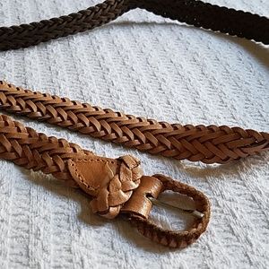 Braided Leather Belt